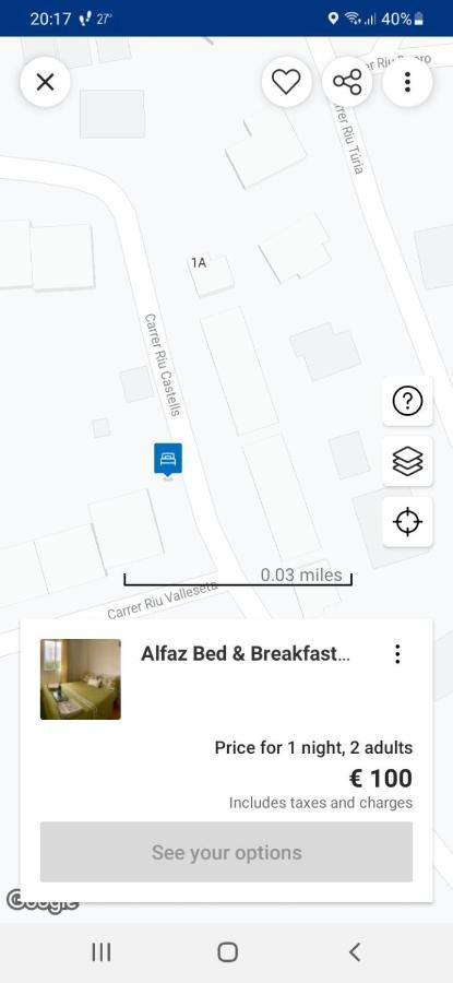 Alfaz Bed & Breakfast Л'Альфас-дель-Пі Екстер'єр фото